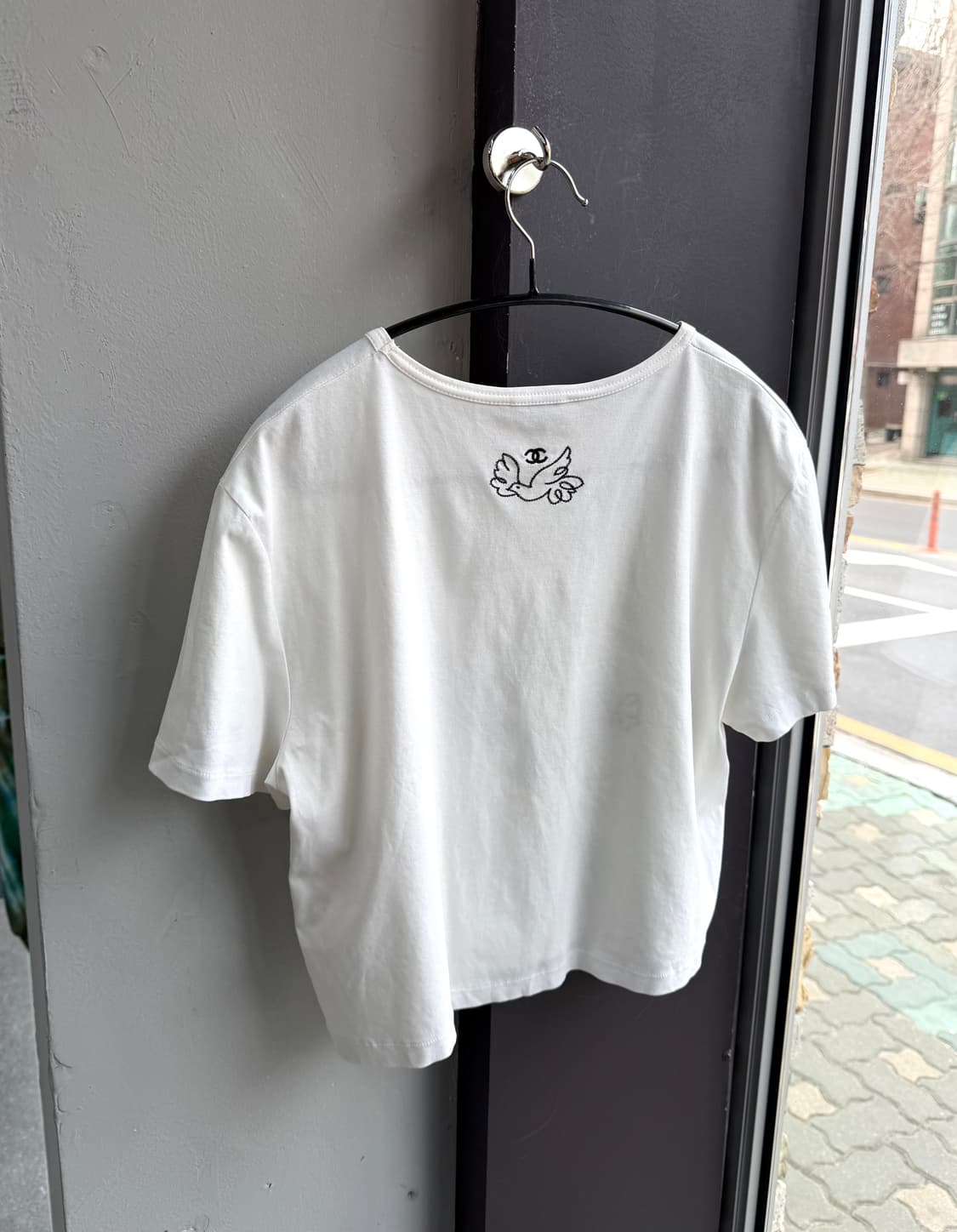 M/ 샤넬 22SS 리조트 비둘기 로고자수 반팔 상품이미지8