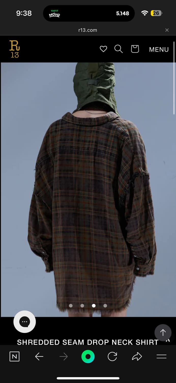 r13 슈레드 셔츠 상품이미지3