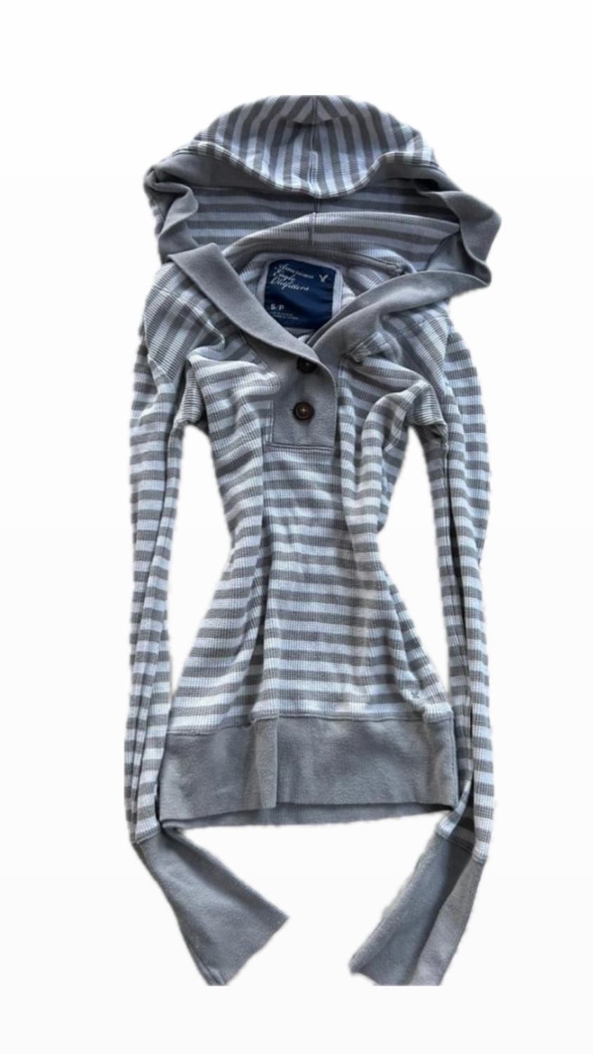 America Eagle Outfitters 스트라이프 후드 긴팔 상품이미지1