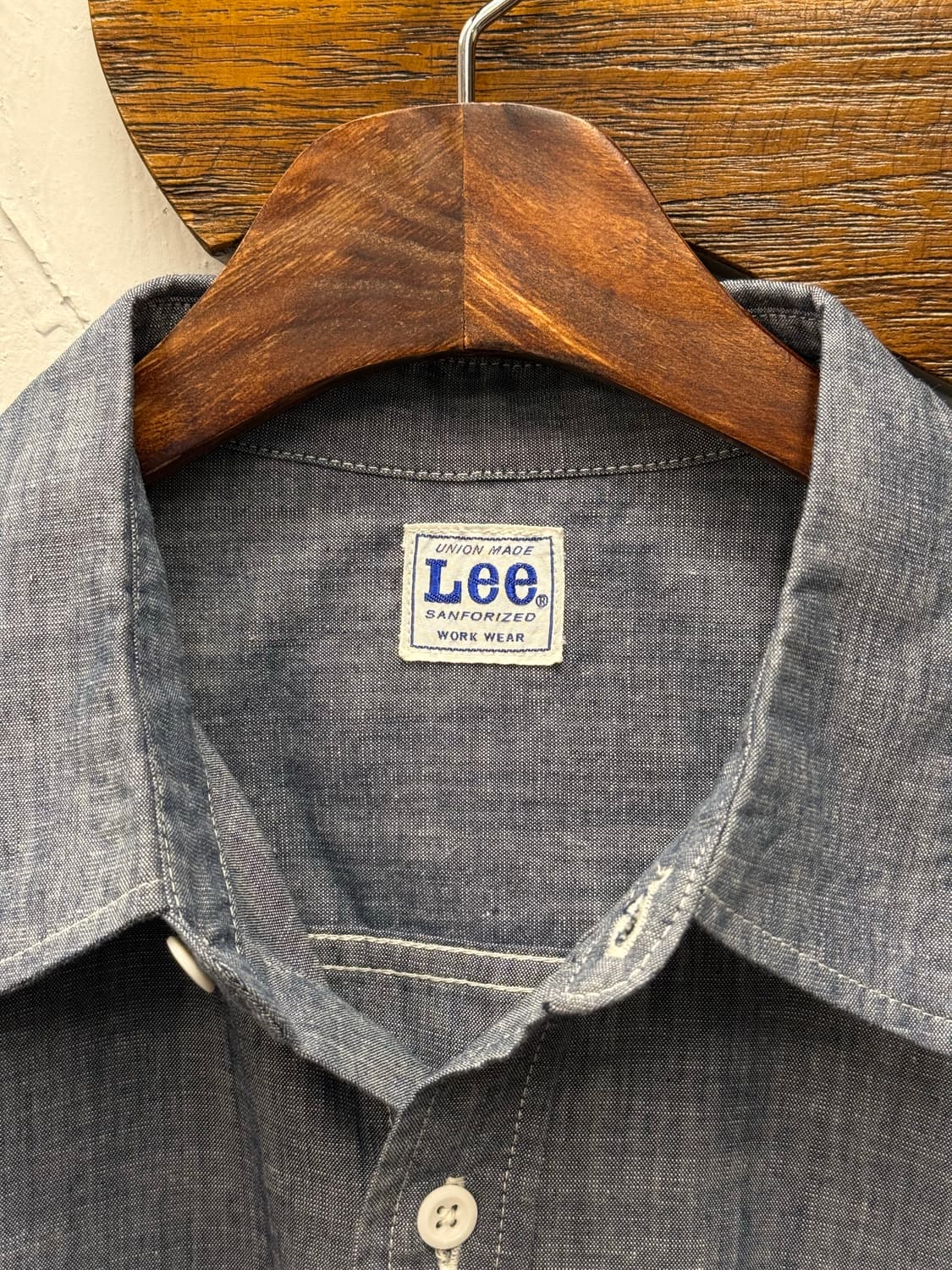 LEE Sanforized Work Wear Chambray Shirt 상품이미지7