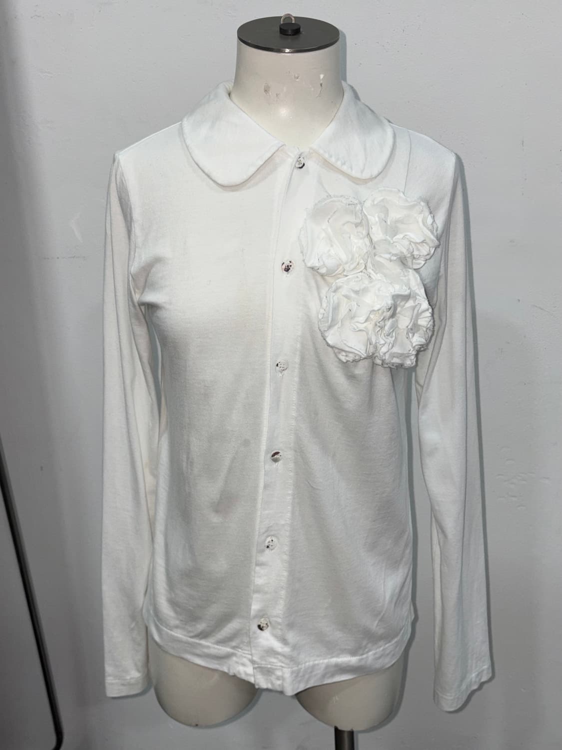 꼼데가르송 트리콧 코사지 블라우스 상품이미지2