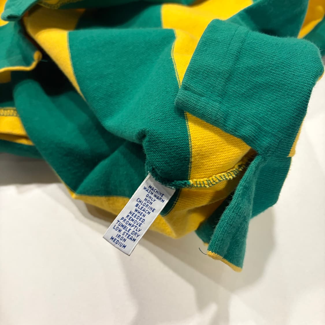 [S] 폴로 랄프로렌 스트라이프 코튼 럭비티 긴팔 노초 D646 상품이미지8