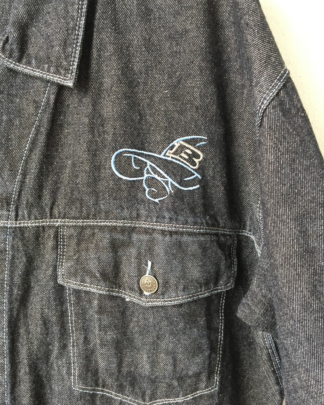 Sohk Back patch point denim over fit jac 상품이미지4