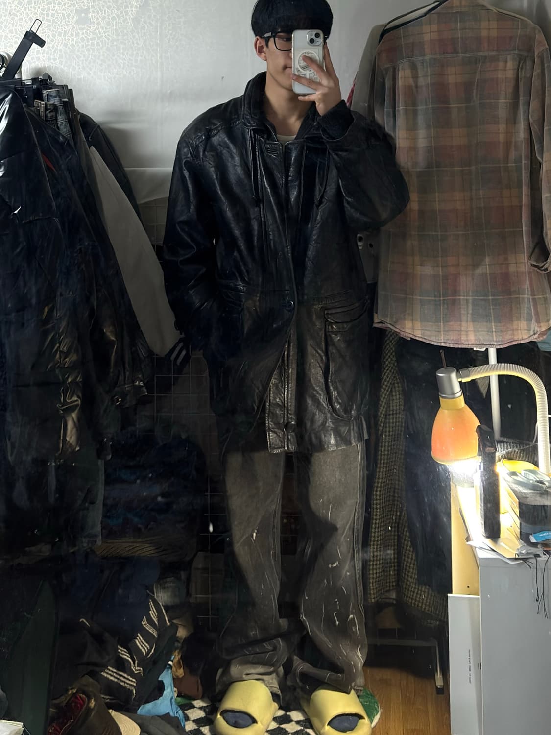 Japanese Sheepskin 레더 코트 자켓 L 상품이미지1