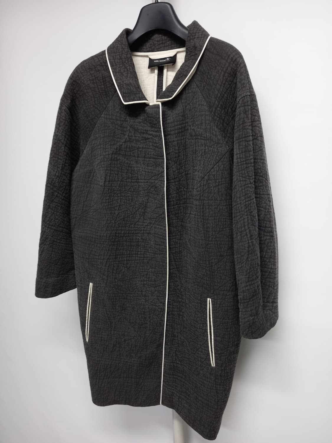 이자벨마랑 춘추 겨울간절기 엠보 롱 코트 44.55 상품이미지5