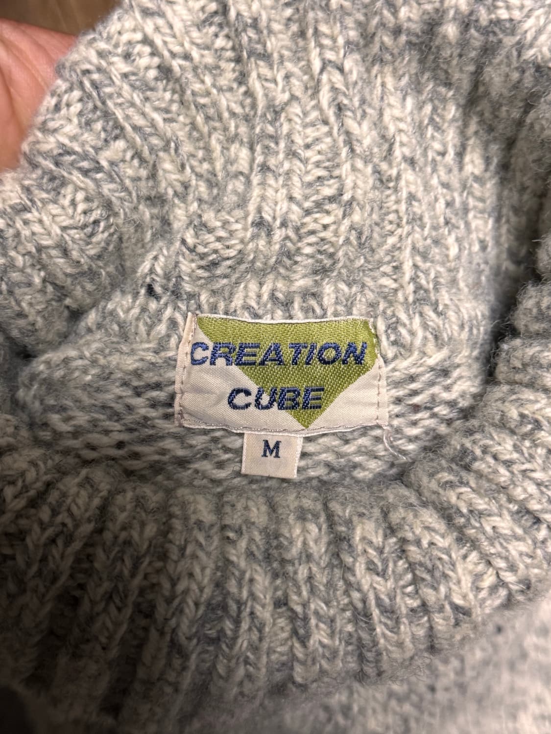 [M] 크레이션 큐브 빈티지 터틀넥 니트 스웨터 상품이미지6