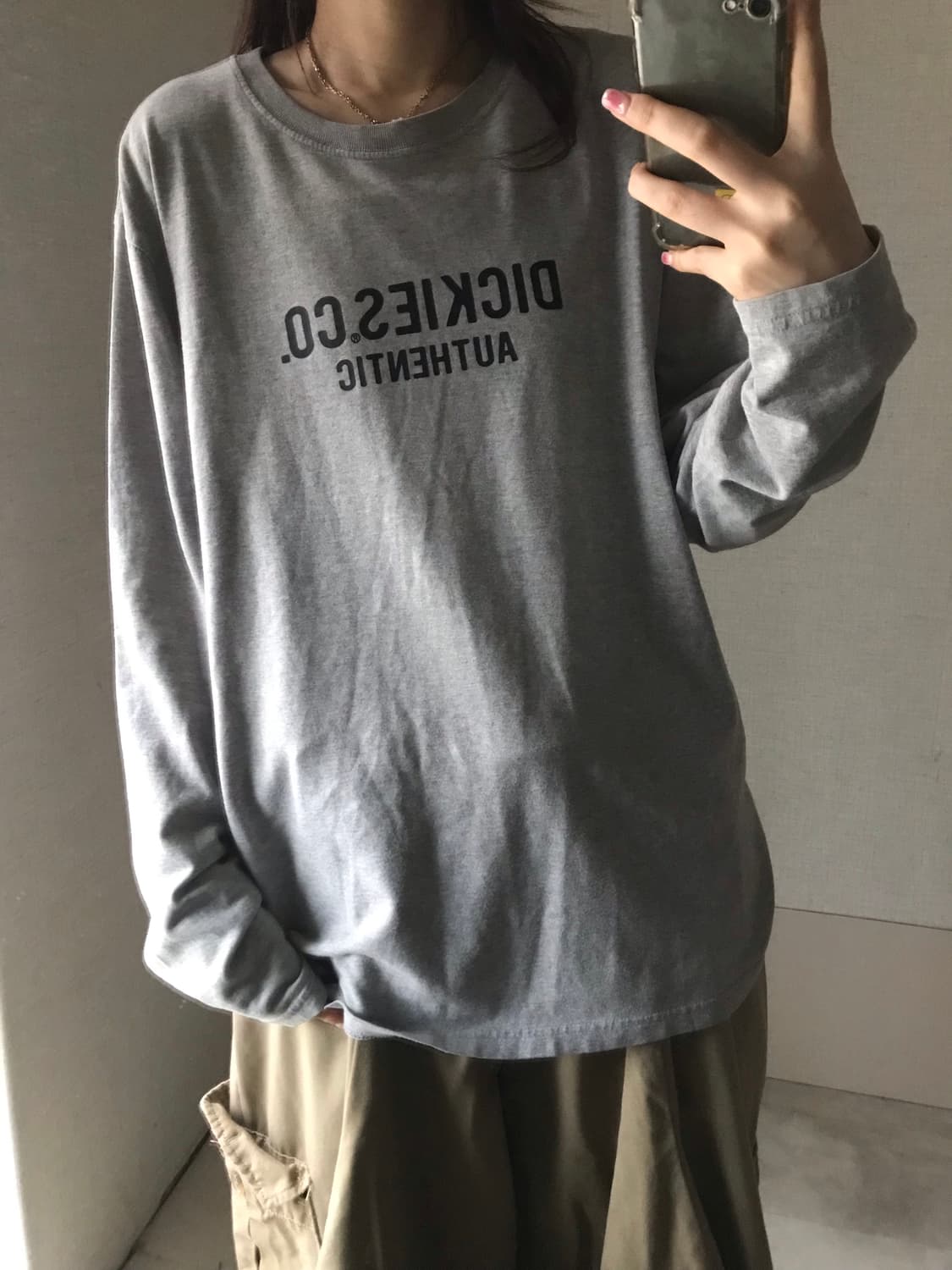 디키즈 그레이 롱슬리브 상품이미지2