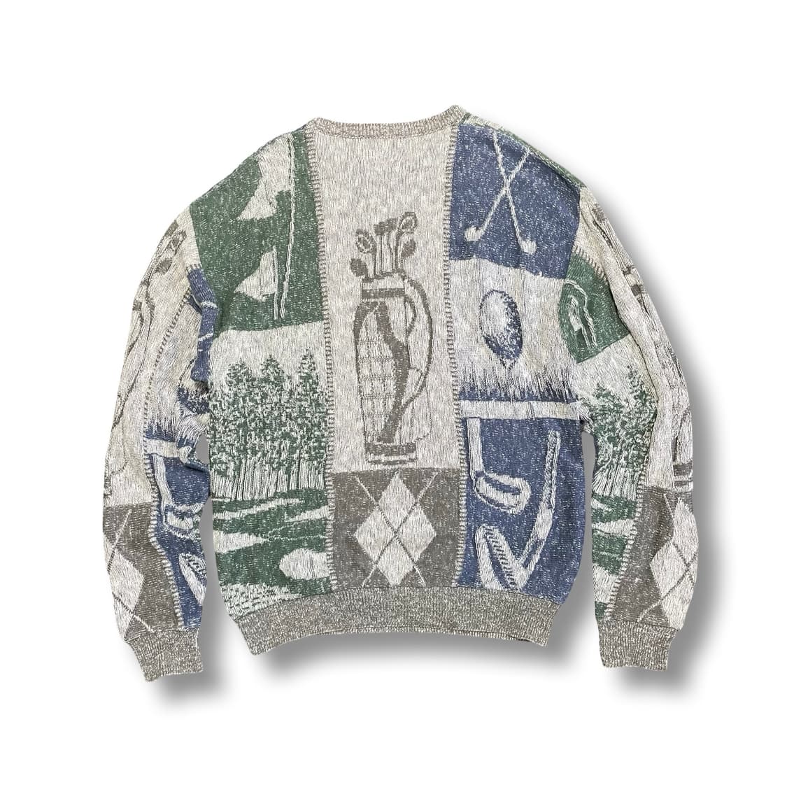 [L] USA빈티지 SHENANDOAH 골프 패턴 니트 스웨터 상품이미지4