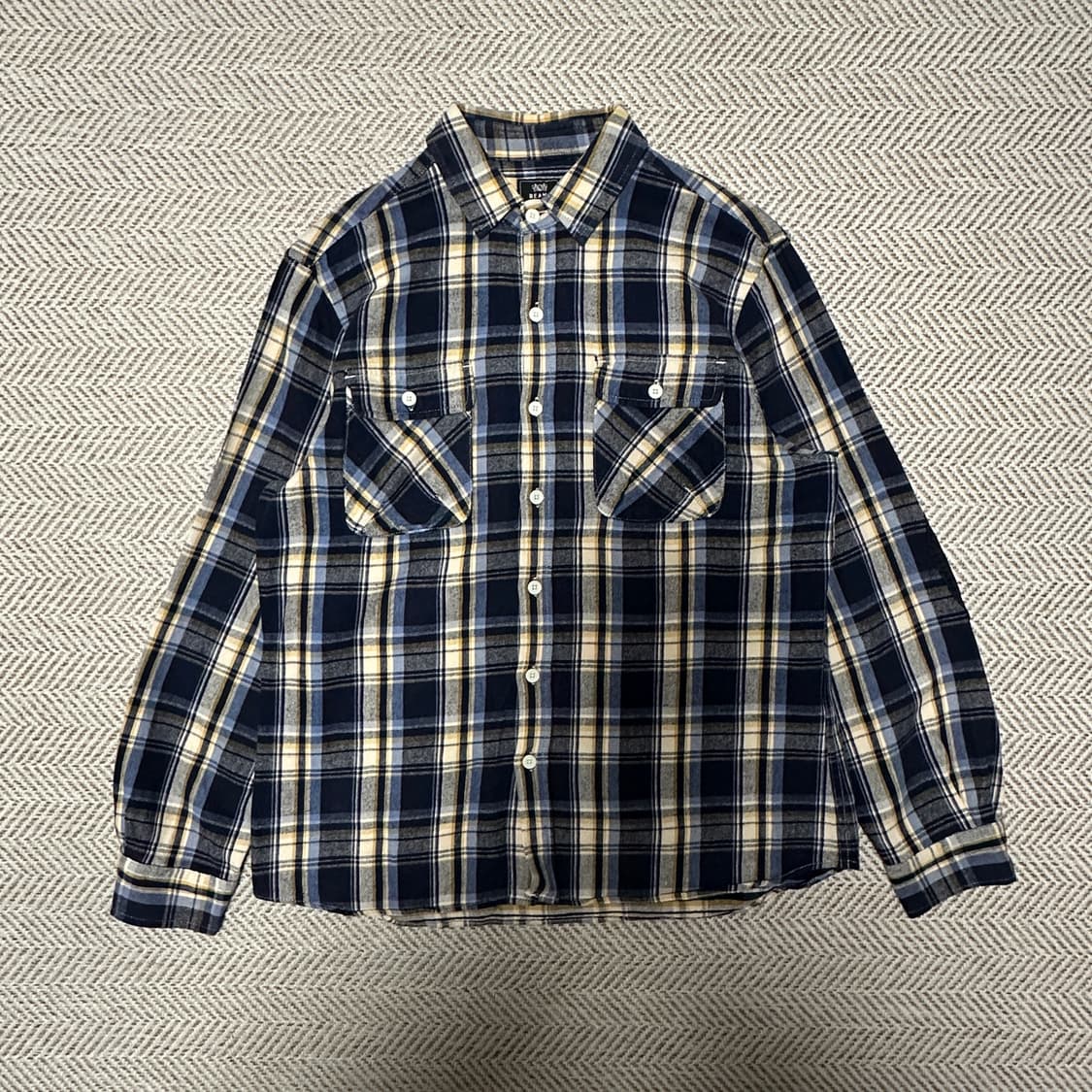 BEAMS elbow corduroy check shirt 상품이미지1