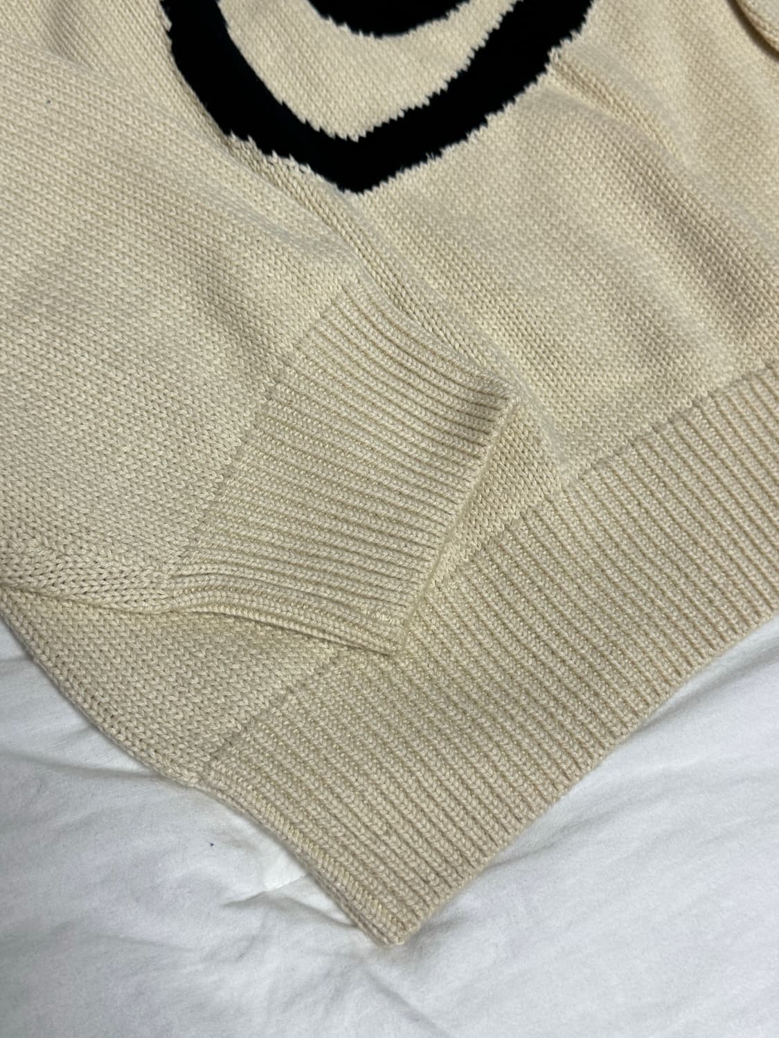 스투시 컬리 s 스웨터 내추럴 L사이즈 상품이미지4