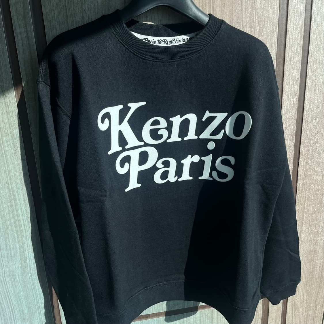 새상품(XS)겐조 베르디 파리 로고 맨투맨 블랙 상품이미지2