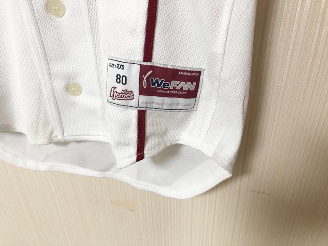 KBO 위팬 넥센(키움)히어로즈 홈유니폼/싸인져지 2XS(80) 상품이미지6
