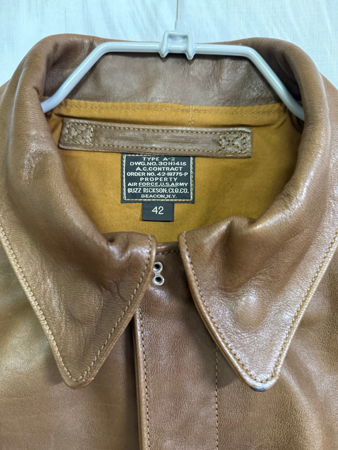 버즈릭슨 a-2 자켓 42사이즈 (buzz ricksons) 상품이미지2