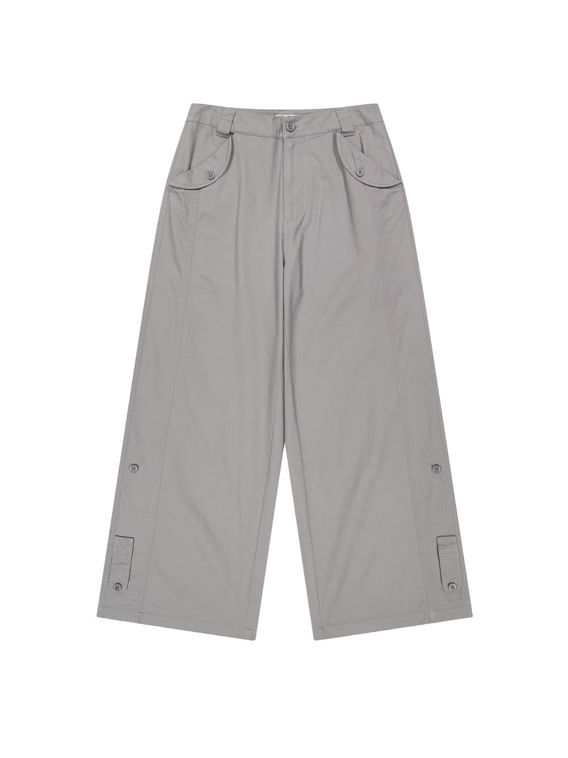 1 2 코이세이오 워시드 버튼 탭 팬츠 그레이 미개봉 판매 상품이미지1