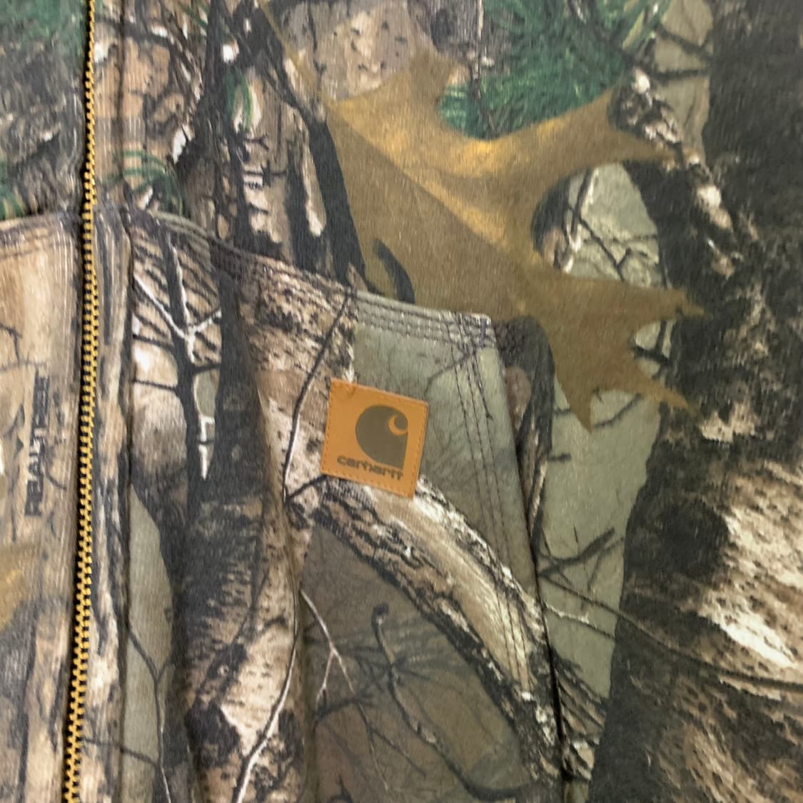 칼하트 리얼트리 후드집업 남성 XL 오버핏 그런지 패턴 밀리터리st 상품이미지5