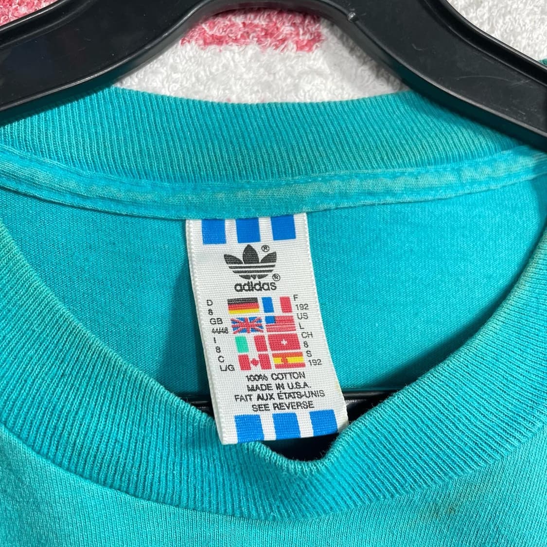 90년대 USA 아디다스 싱글스티치 티셔츠 상품이미지4