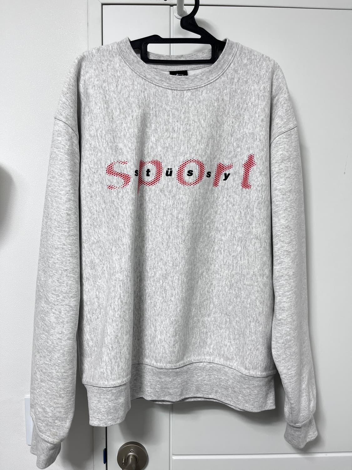 스투시 스포츠 도트 애쉬 헤더 맨투맨 싸게 팝니다. 상품이미지2