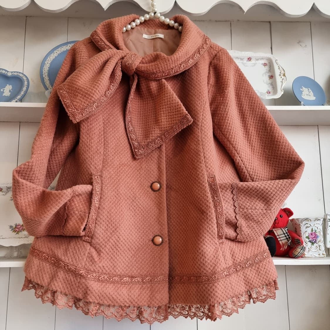 Axes Femme 리본 레이스  코트 상품이미지1