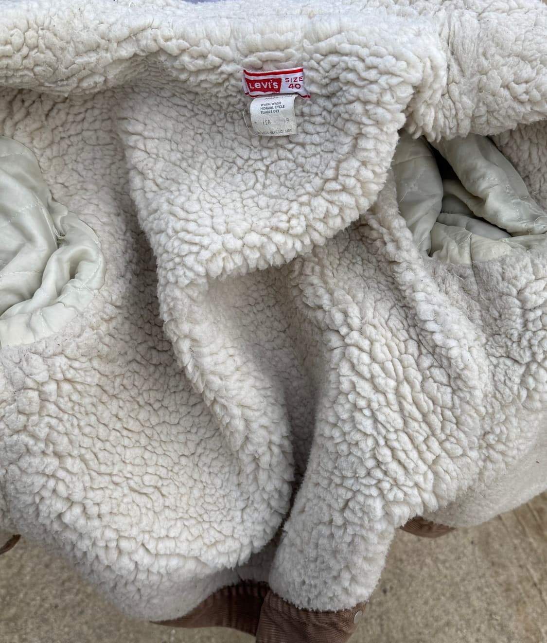 70-80s usa Levis 리바이스 쉐르파 코듀로이 트러커 자켓 상품이미지6