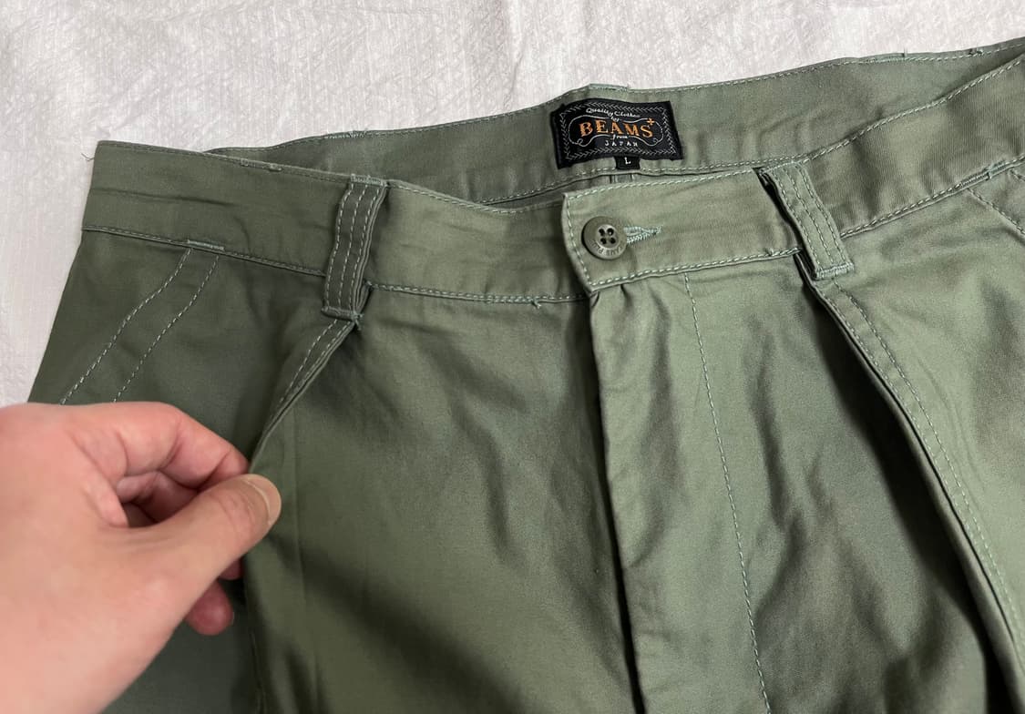 (L)빔즈플러스 백사틴 1P 퍼티그 팬츠 상품이미지4