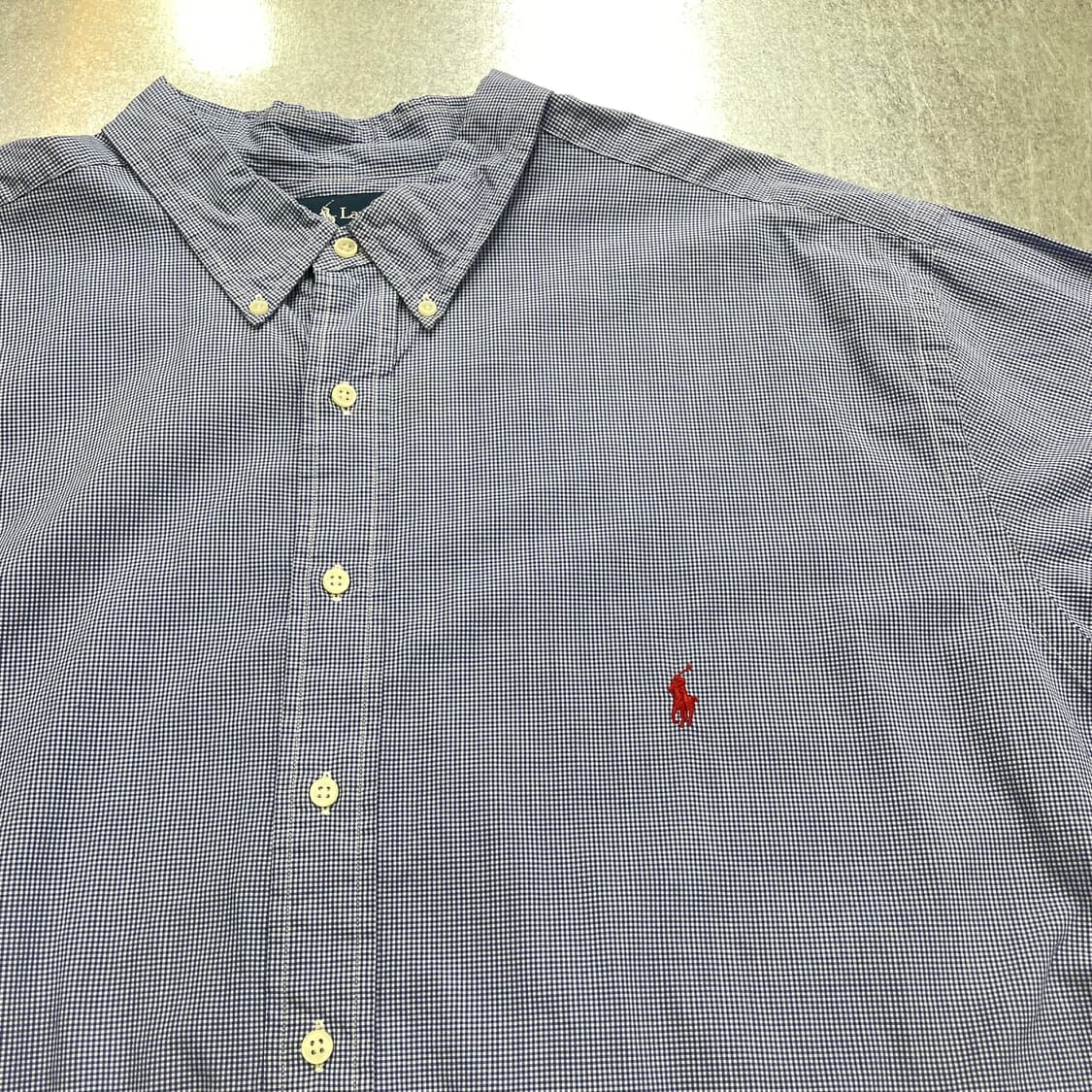 (3XL) POLO 폴로 랄프로렌 체크 반팔 셔츠 클래식핏 상품이미지7