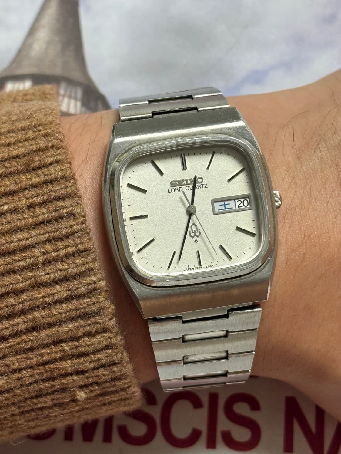 Seiko 세이코 쿼츠 Lord Quartz 스퀘어 Day-Date 19 상품이미지1