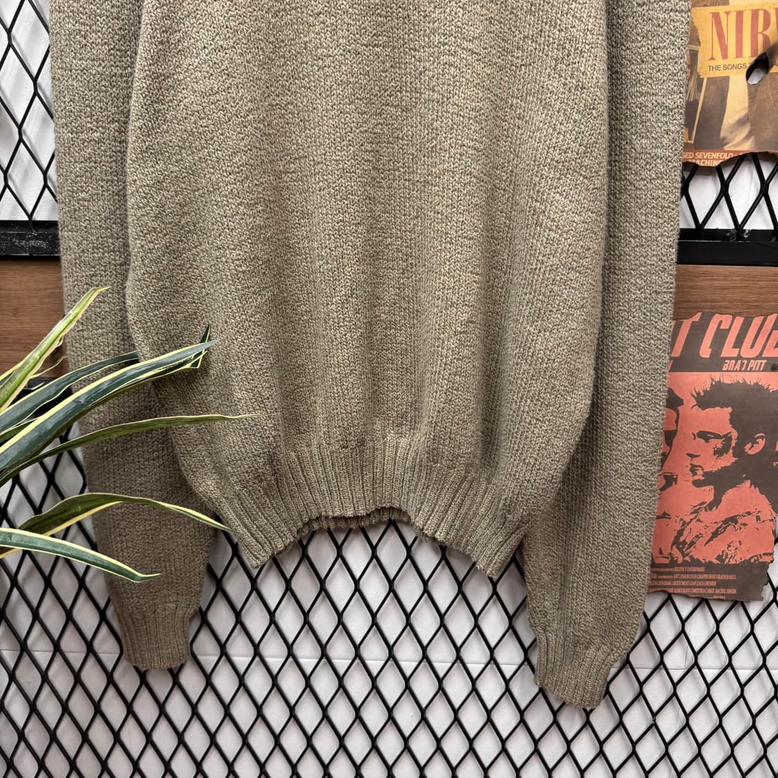 폴로 랄프로렌 니트 스웨터 네이비 포니 로고 포인트 라이트 카키 상품이미지4