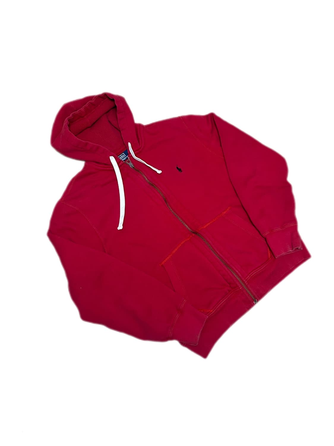 폴로 랄프로렌 레드 후드집업 상품이미지1