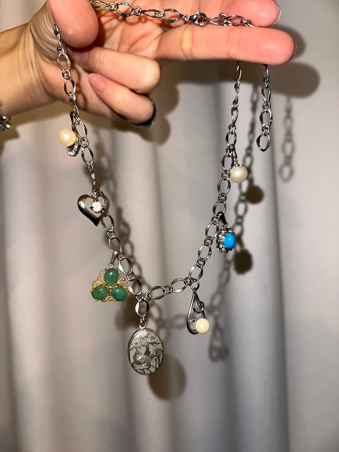 MUSTA Vintage Charm Custom Chain Necklac 상품이미지5