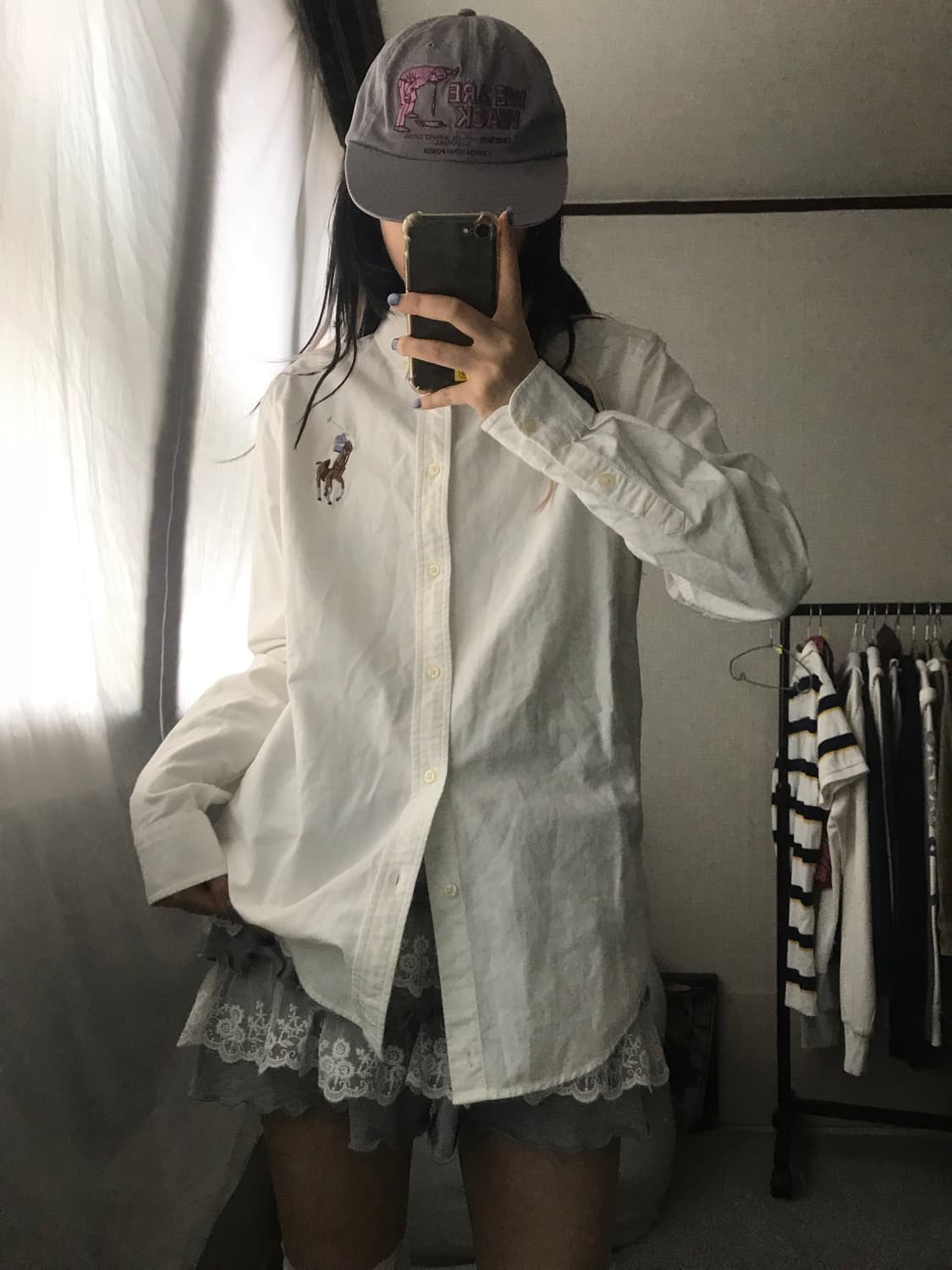 폴로 화이트 빅포니 셔츠 상품이미지5
