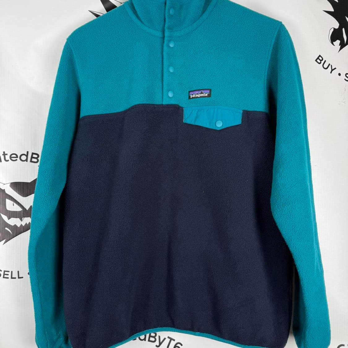 10s 파타고니아 신칠라 스냅-T 민트/네이비 상품이미지1