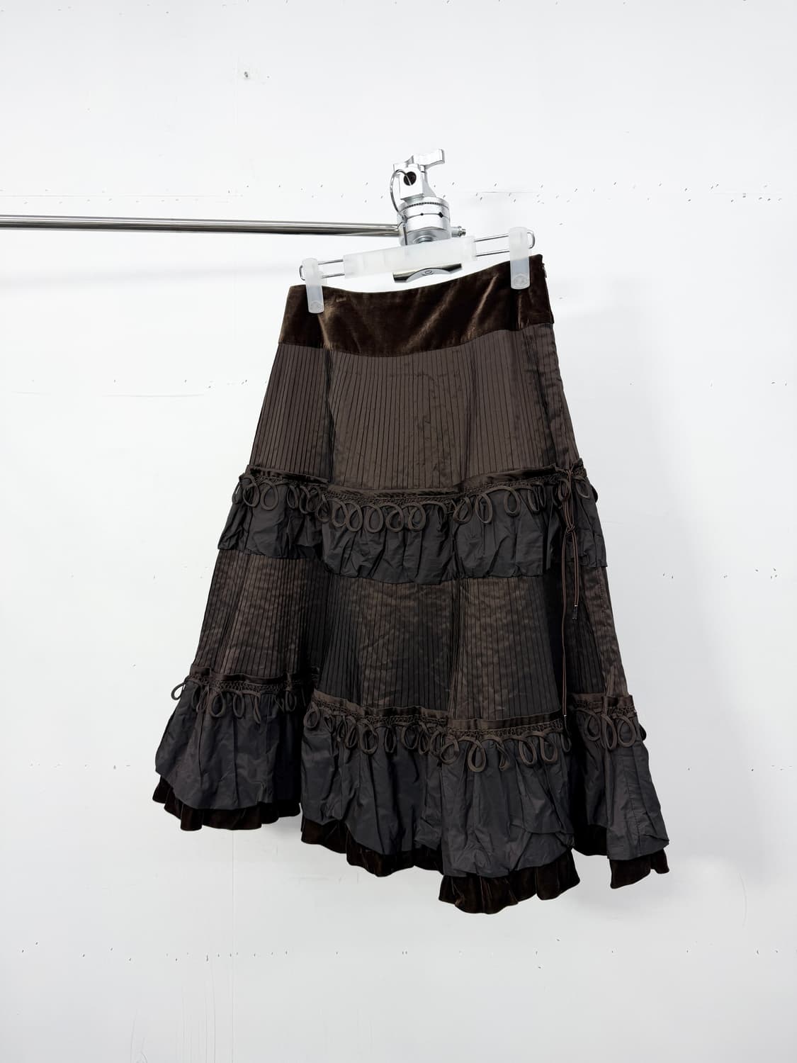 Hiroko Koshino Textured Ruffle Skirt 상품이미지5