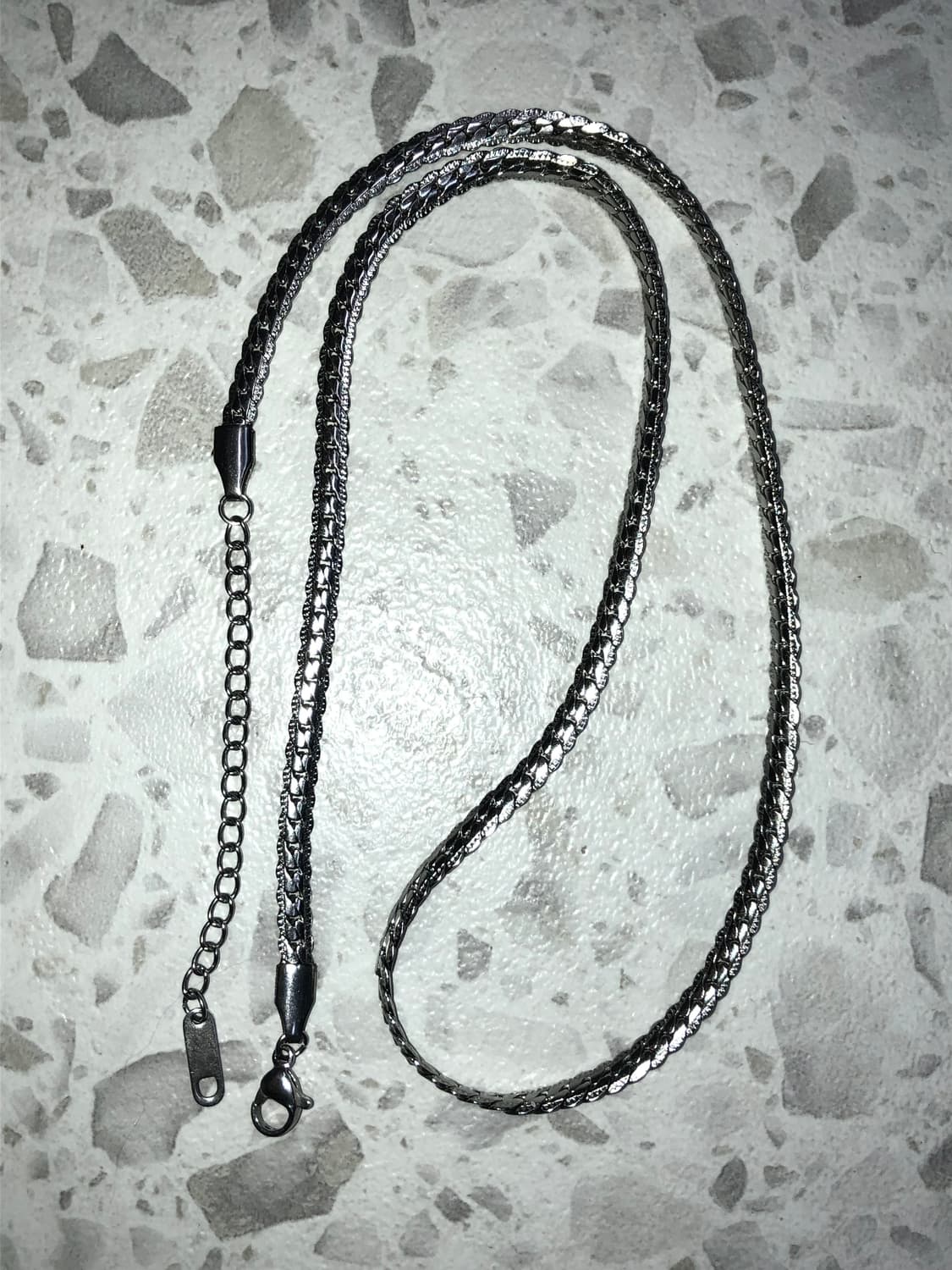 silver necklace (surgical steel)  상품이미지7