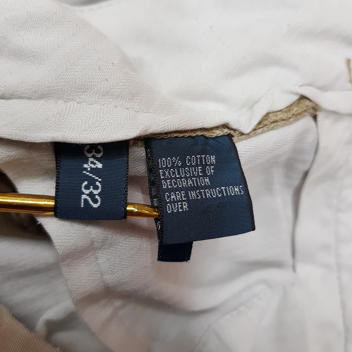 폴로 랄프로렌 베이지 코튼 클래식 치노 팬츠 34 32사이즈 상품이미지4