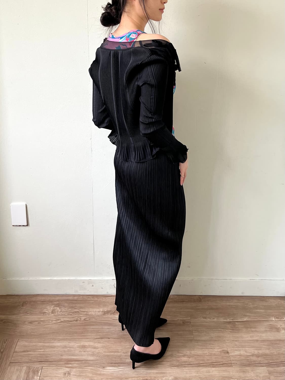 PLEATS PLEASE 블랙 플리츠 스커트 상품이미지7
