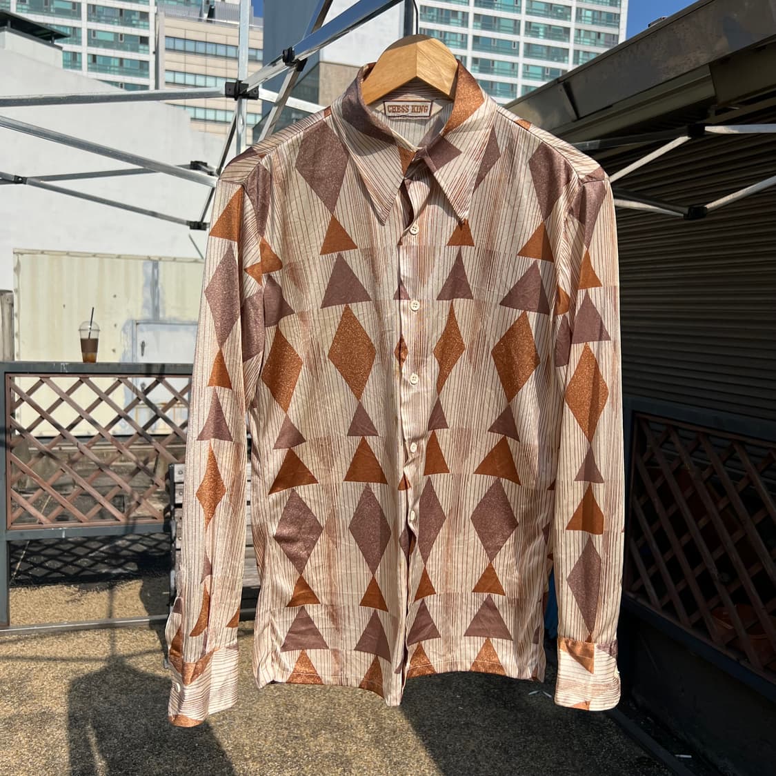80‘s Chess King Rayon Shirts 상품이미지4