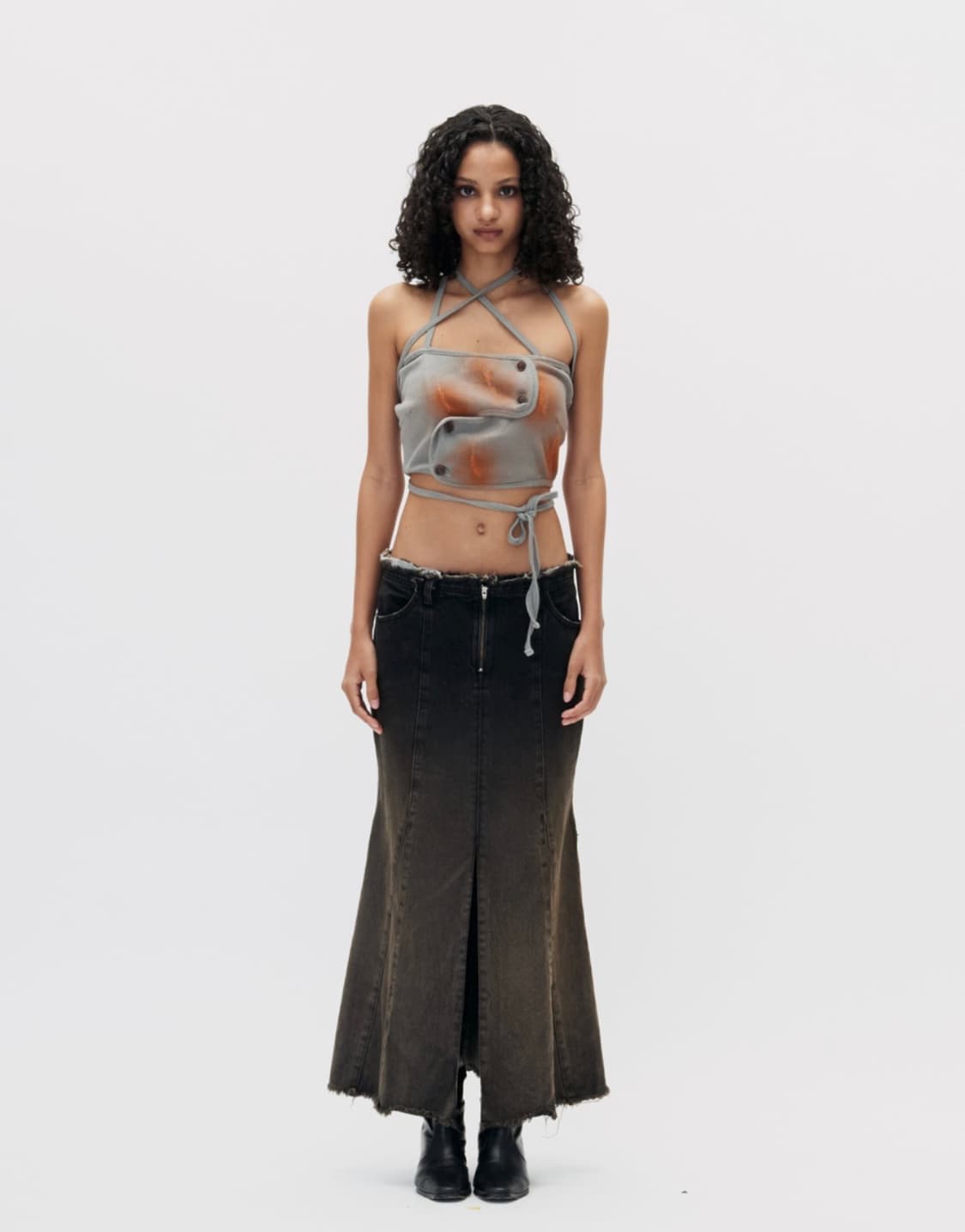 setsetset 쎄쎄쎄 시그니처 크로스오버 데미지 탱크탑 S 상품이미지2