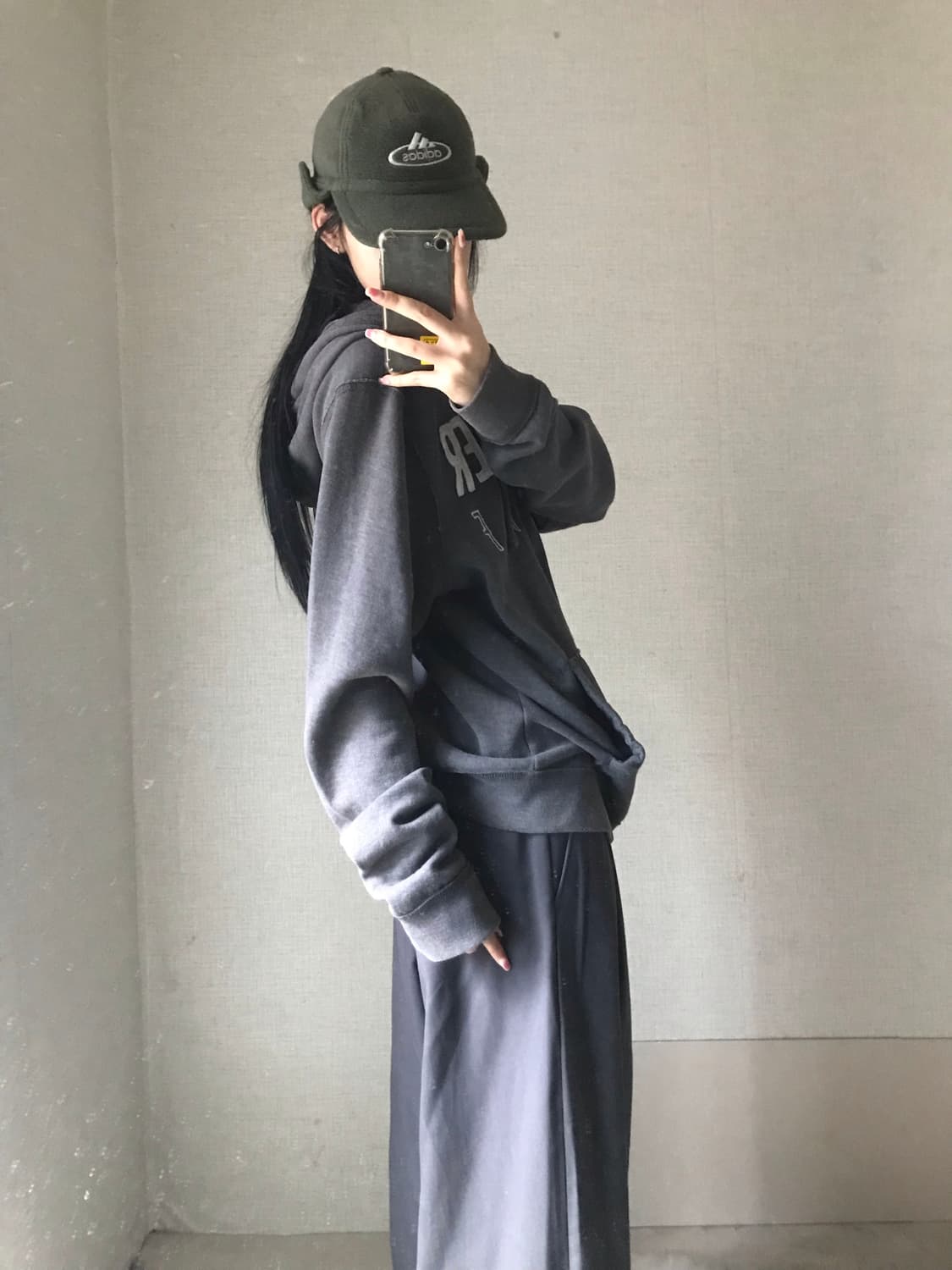 홀리스터 그레이 후드집업 상품이미지3