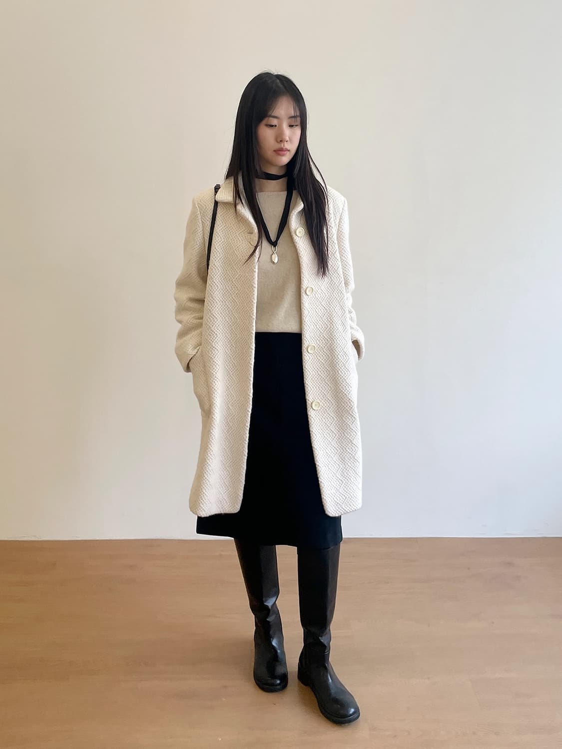 JIL SANDER ANGORA LONG COAT oaens구매 해 상품이미지2