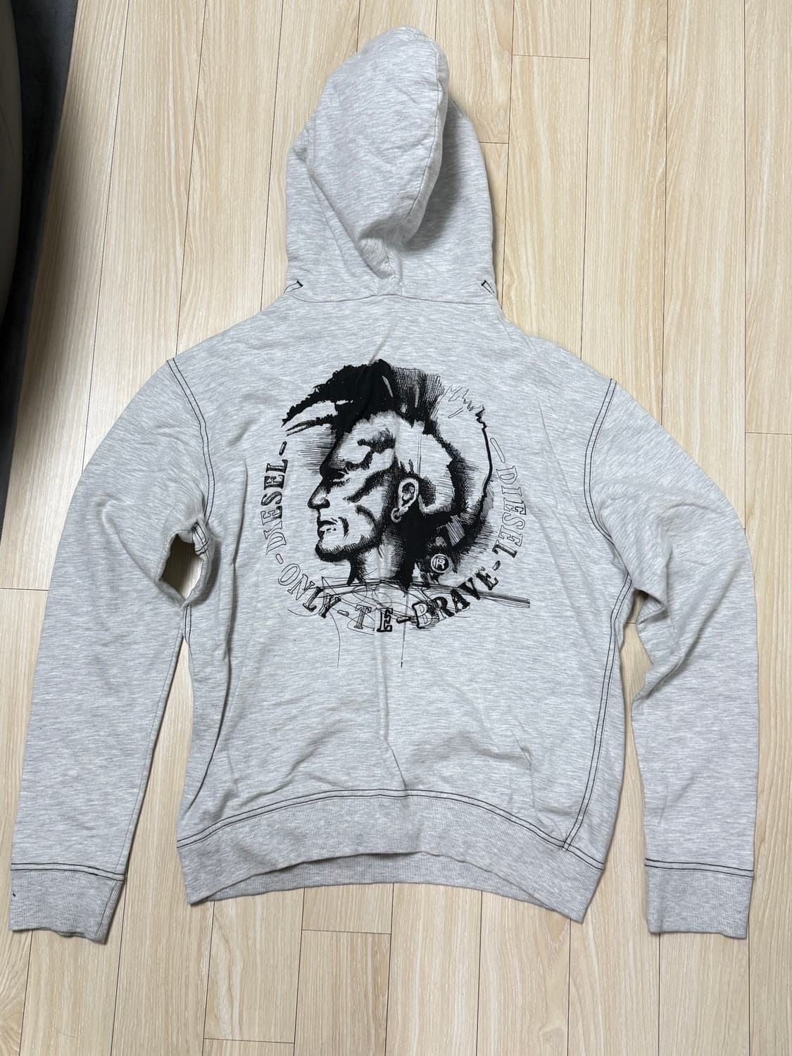 디젤 프린팅 후드티 L 상품이미지1