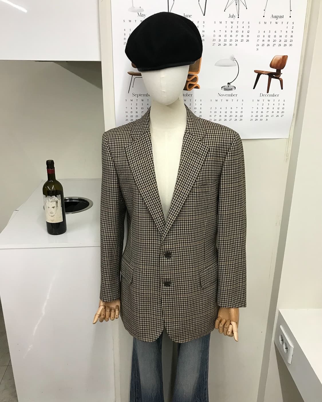 버버리 하운드체크 울 자켓 상품이미지7