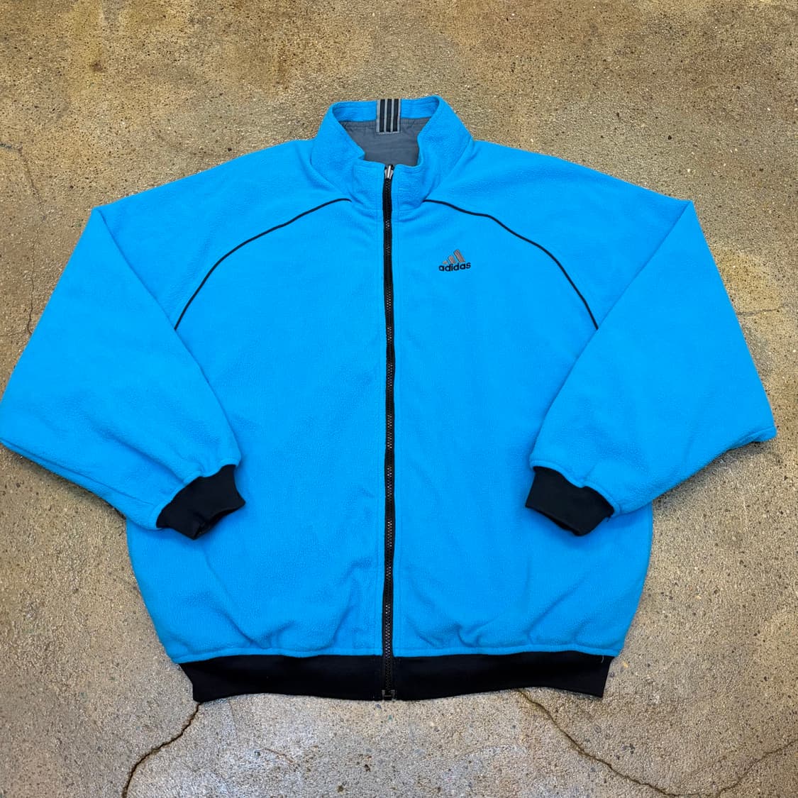 90s USA 빈티지 아디다스 양면 후리스 플리스 바람막이 상품이미지7