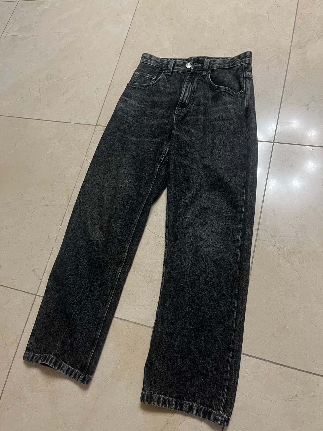 자라 흑청 데님 팬츠 (29,zara) 상품이미지1