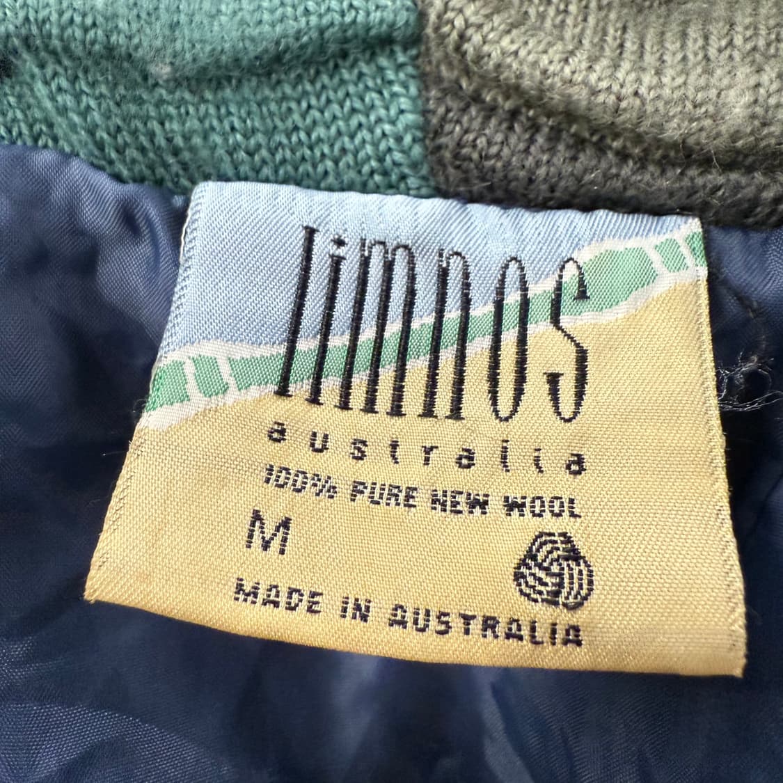 [정품/M] limnos 컬러풀 니트 가디건 패턴 아우터 b15 상품이미지5