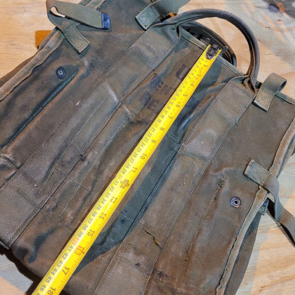 미 캔버스 텐트 수선 백 상품이미지6