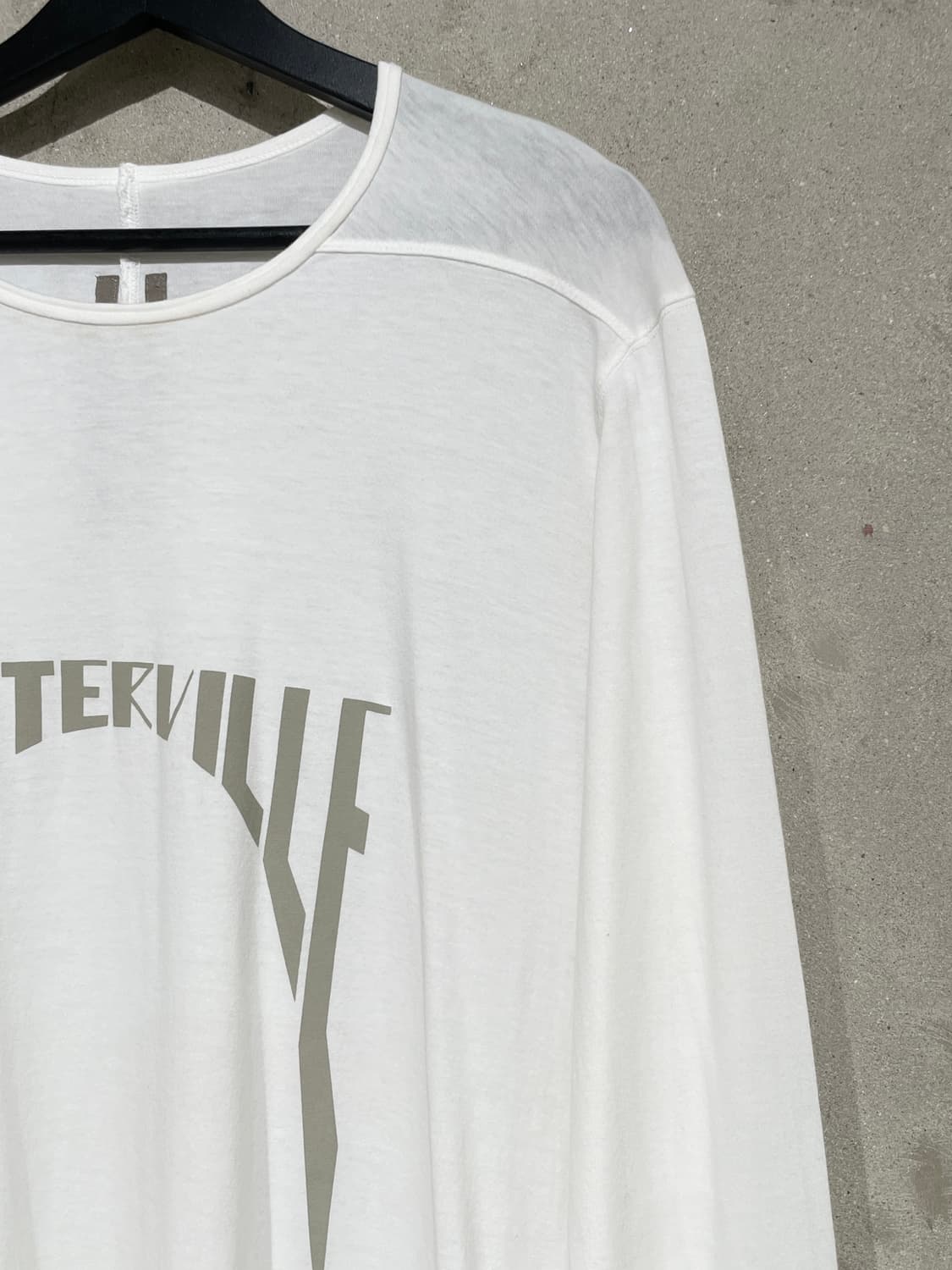 릭 오웬스 화이트 포터빌 코튼 롱 슬리브 상품이미지3