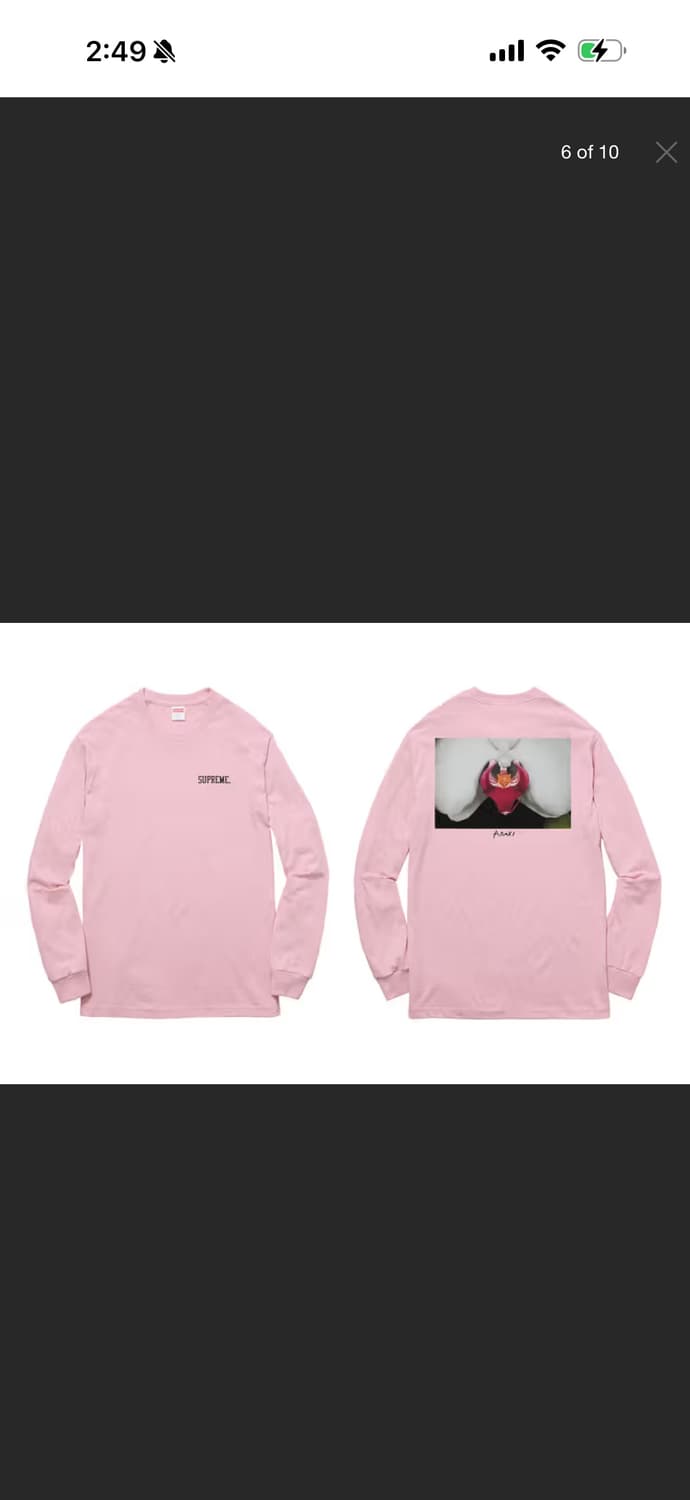 [M] 슈프림 아라키 Araki Orchid 롱슬리브 티 블랙 상품이미지3