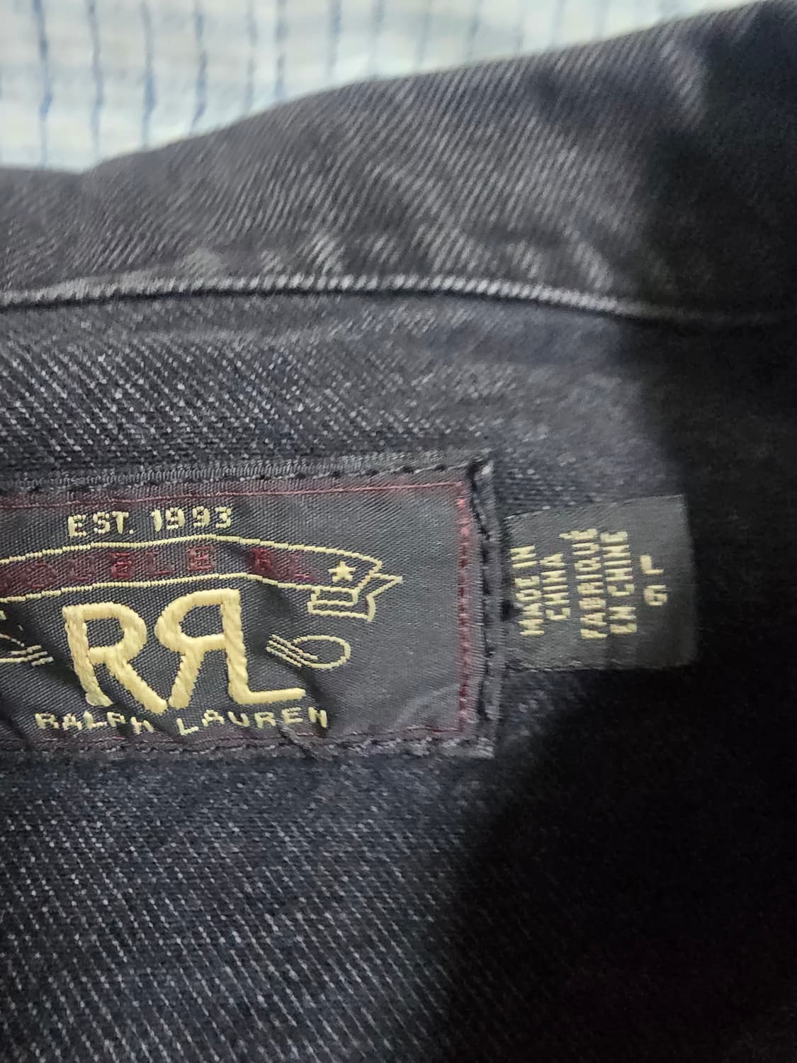 RRL 3세대 트러커 블랙 L사이즈 상품이미지4