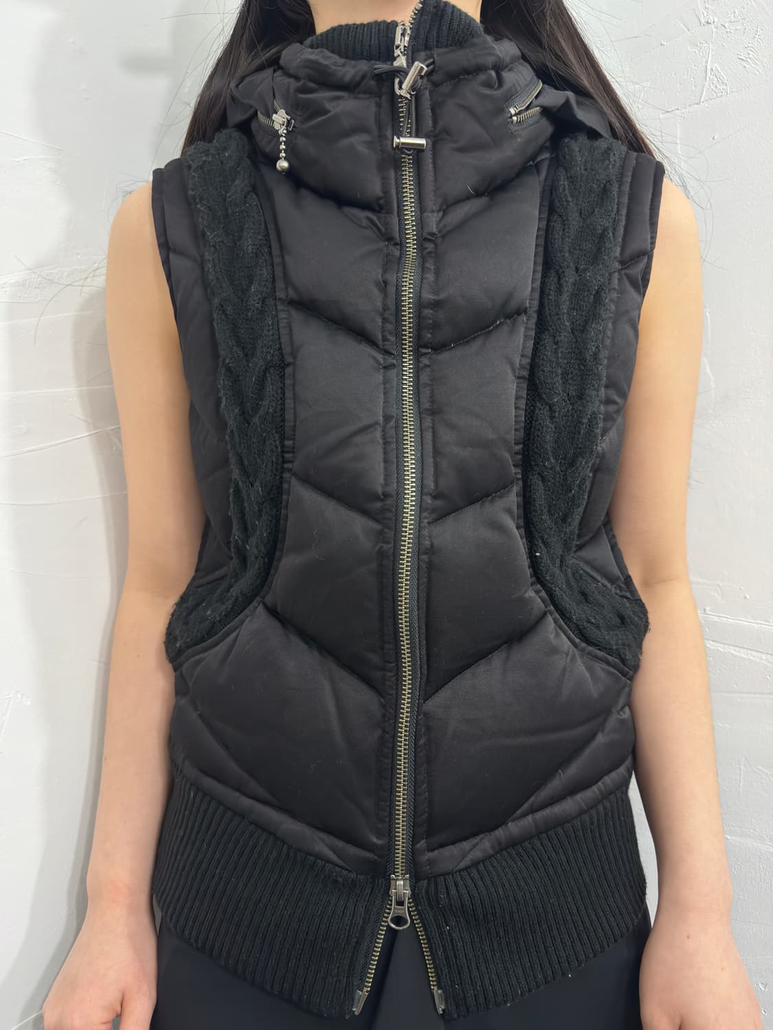 morgan homme vest twoway zipup 상품이미지2