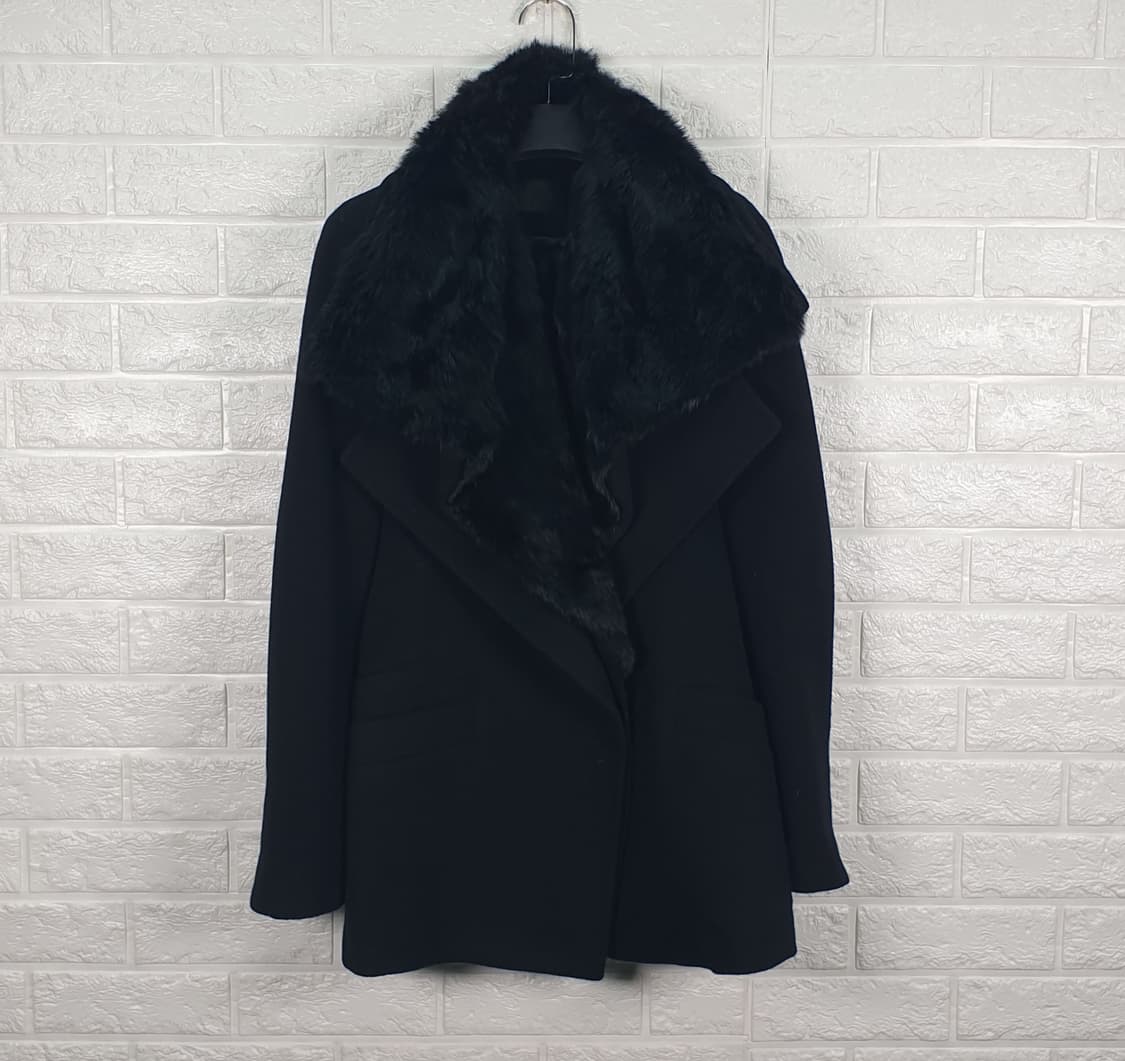 [55]시스템 양모 토끼털 코트 상품이미지1